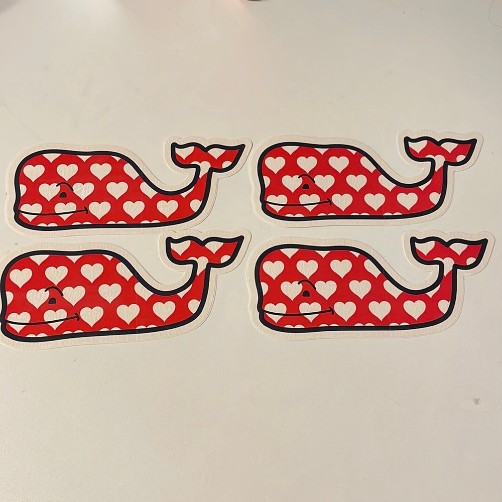 *Rare* Vineyard Vines Scratch n Sniff Heart Stickers